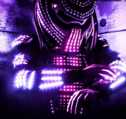 Light-Up LED Predator Costume – Controllable Via Wi-Fi