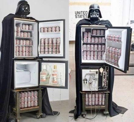 Luke I Am Your Refrigerator – A Darth Vader Fridge and Vodka Fountain