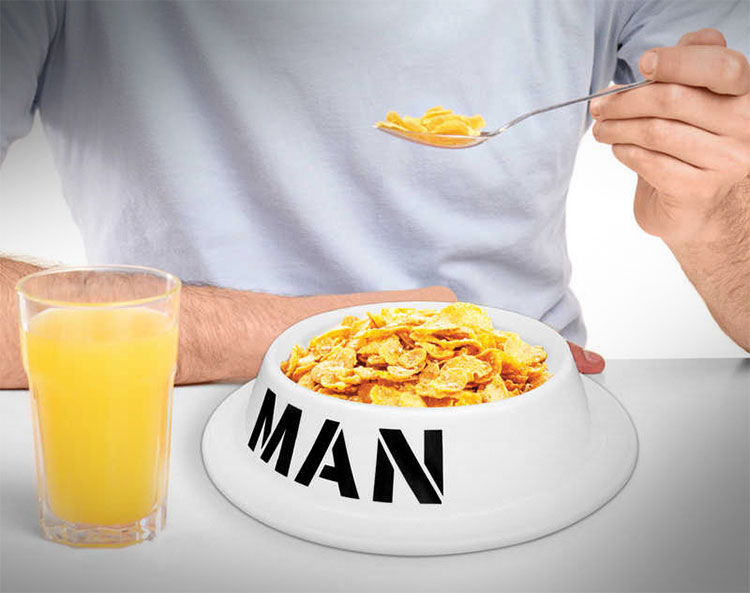 Man Bowl The Human Dog Bowl