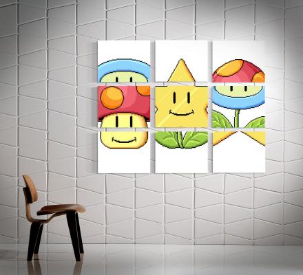 Mario Match Game Wall Art
