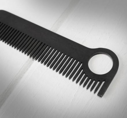 Matte Black Steel Comb
