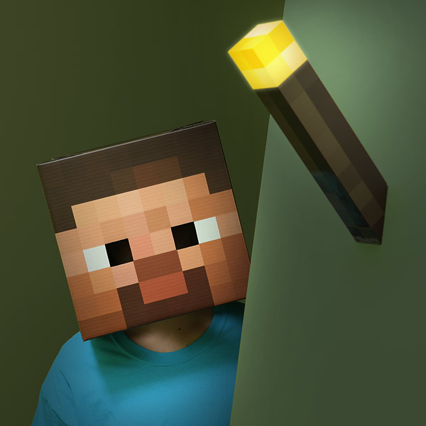 Minecraft Steve Head Costume 3