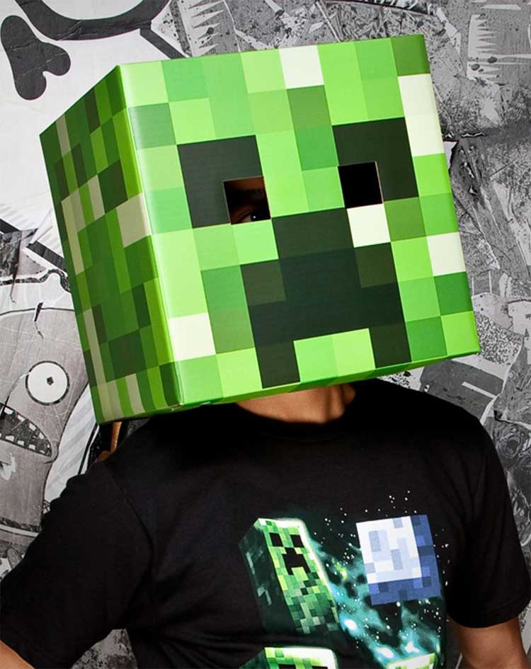 Minecraft Steve Head Costume 4
