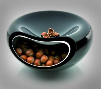 Modern Glass 2 in 1 Bowl