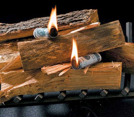 Money To Burn Fire Starters – Fake Money Fire Starting Rolls (6-Pack)