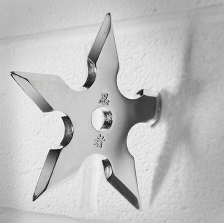 Ninja Star Coat Hanger 1