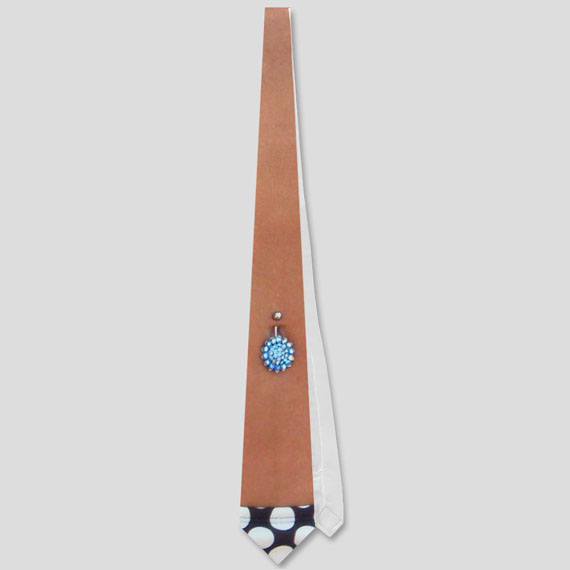 Pierced Bellybutton Neck Tie