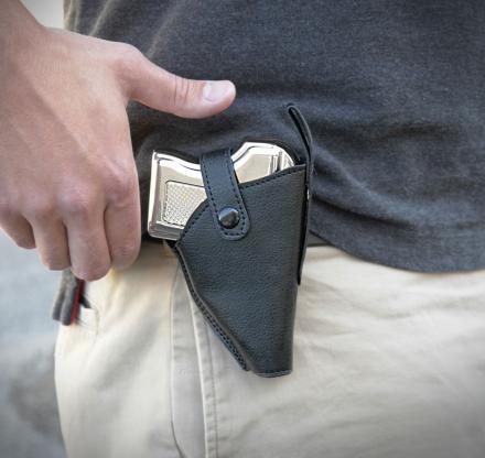 Pistol Flask With Belt Holster