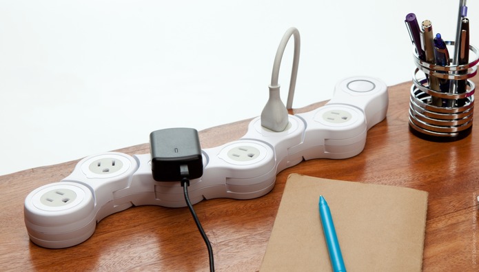 Pivot Power Strip Surge Protector - Bendable surge protector