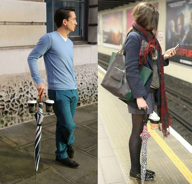 Pivoting Umbrella Drink Holder