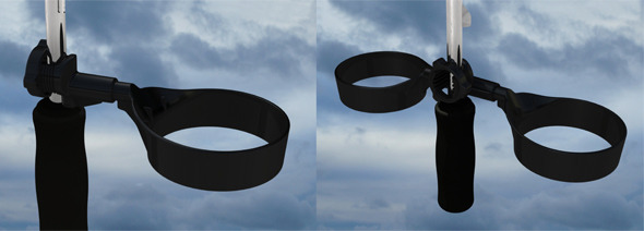 Pivoting Umbrella Drink Holder
