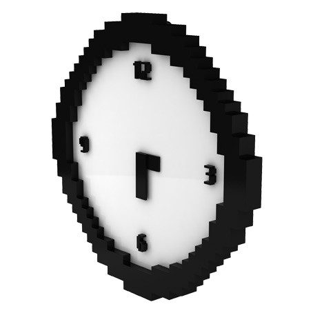 Pixelated Wall Clock 1