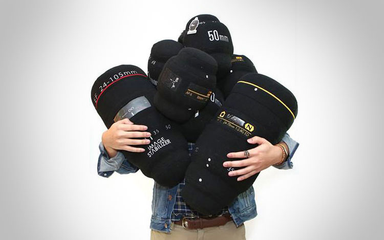 Plushtography DSLR Camera Lens Pillow