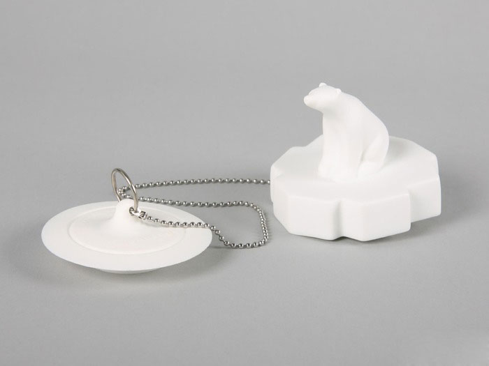Polar Bear Drain Stopper