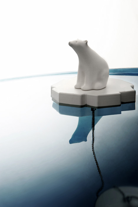 Polar Bear Drain Stopper