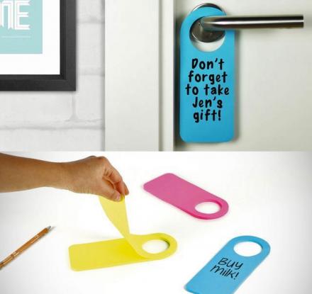Post-It Note Door Hangers