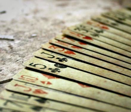 Pre-Distressed Vintage Bicycle Playing Cards