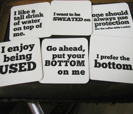 Provocative Drink Coasters