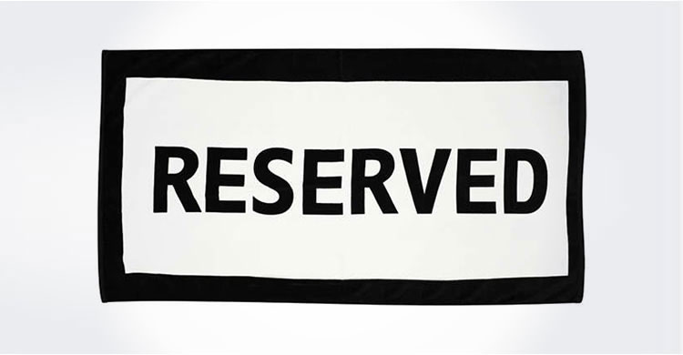 Reserved Beach Towel
