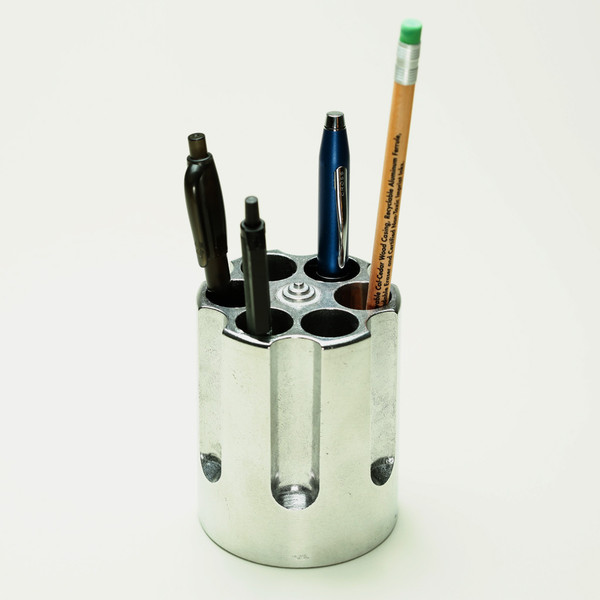 Revolver Barrel Pen Holder