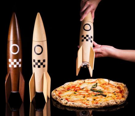Rocket Ship Salt and Pepper Grinders