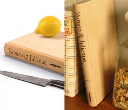 Romeo & Julienne Book Shaped Cutting Board