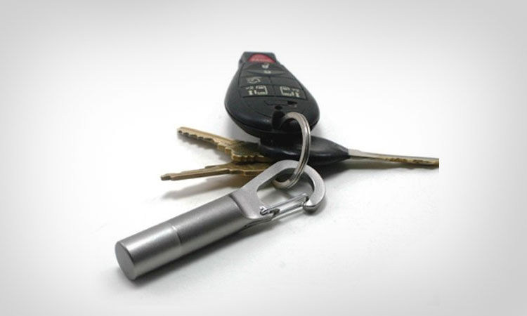 Screwpop Travel Stash Keychain and Flashlight