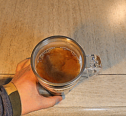 Self-Stirring Travel Coffee Mug – Clear