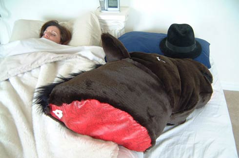 Severed Horse Head Pillow