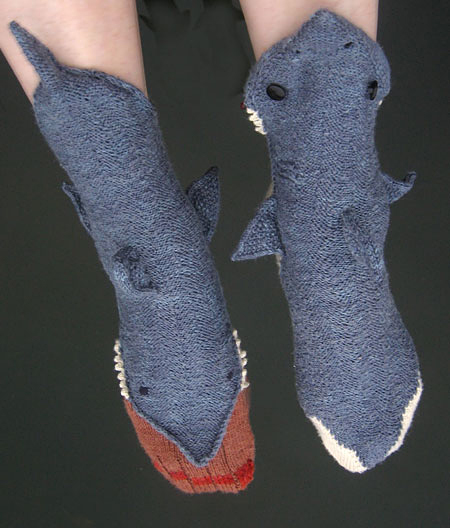 Shark Biting Your Feet Socks - Shark Bite Socks