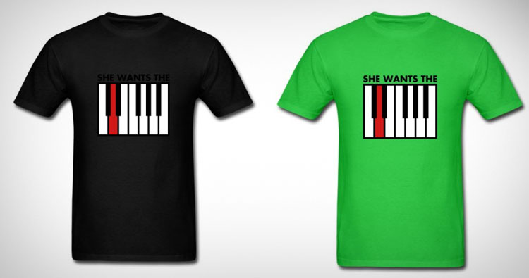 She Wants The D Piano T-Shirt