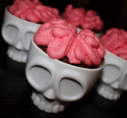 Skeleton Head Cupcake Molds – Brain Cupcakes