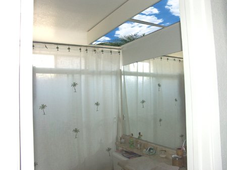 Sky Panel Light Fixture Cover - Bright blue sky office lights cover
