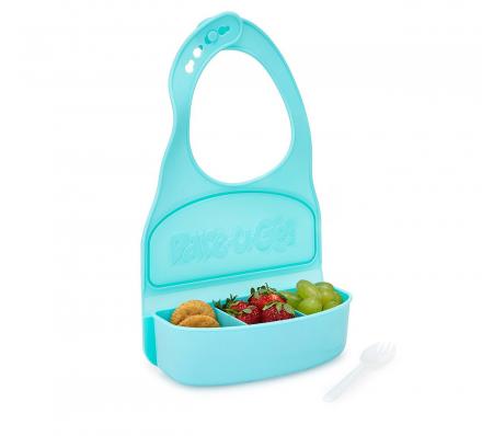 Snack and Go Travel Bib – Snack Holding Bib