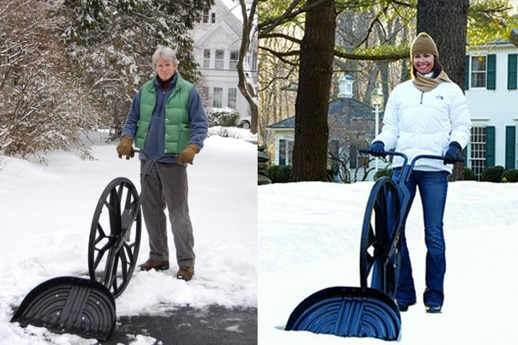 Snow Wolf Snow Shovel With A Wheel