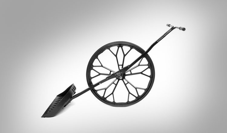 Snow Wolf Snow Shovel With A Wheel
