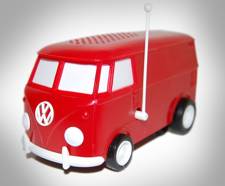 Soundwagon Portable Record Playing Hippy Van - Spinning Volkswagen Van Record Player Speaker