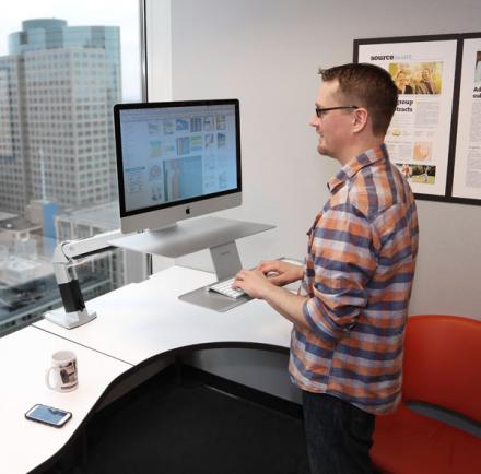 Stand Or Sit Ergonomic Workstation
