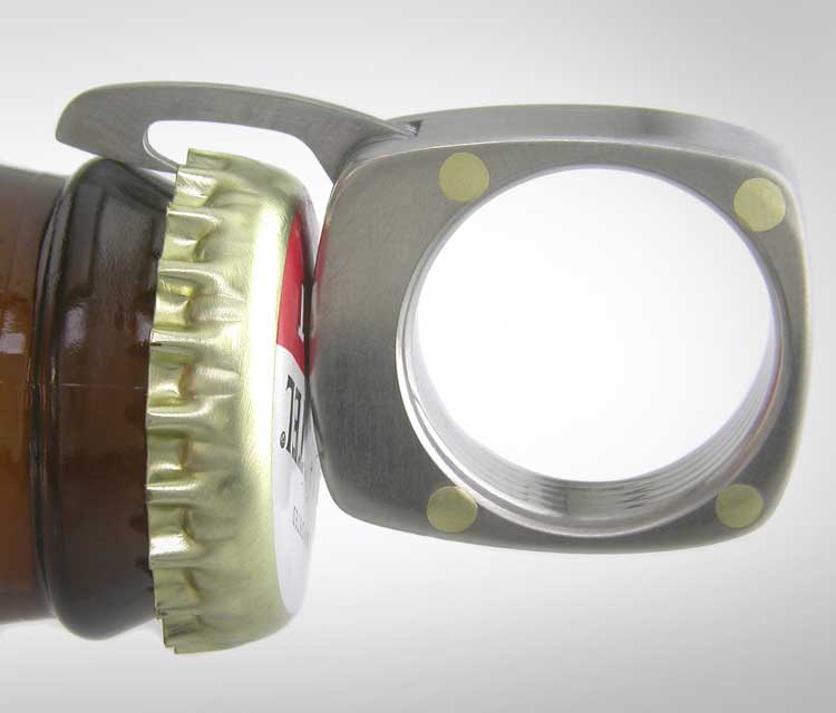 Swiss Army Ring - The Man Ring Utility Ring With blades, knives, bottle opener, and comb