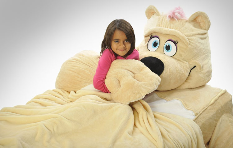 Giant Teddy Bear Bed - Incredibeds teddy bear fitted sheets