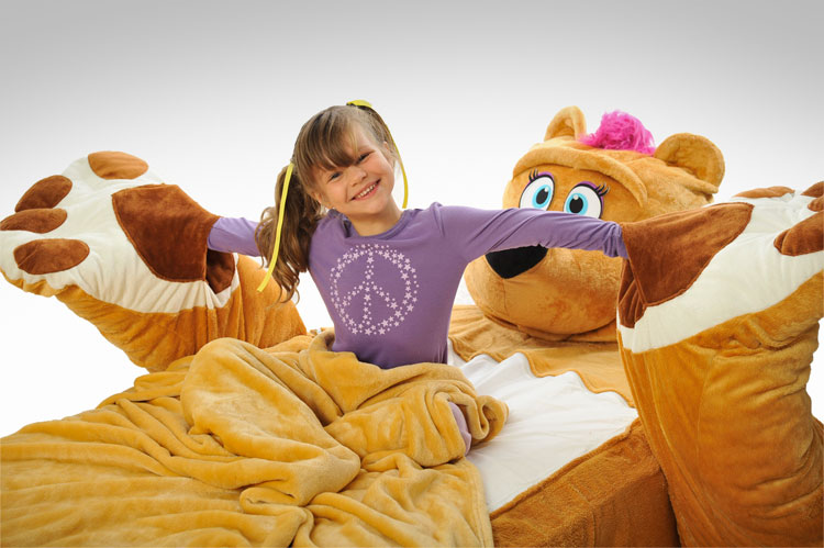 Giant Teddy Bear Bed - Incredibeds teddy bear fitted sheets
