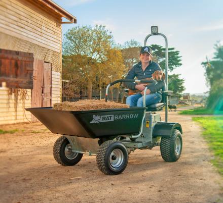 The Rat Barrow Is The World’s First Ride-On Motorized Wheelbarrow