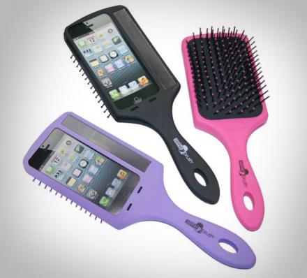 The Selfie Brush Is an iPhone Case and Hair Brush