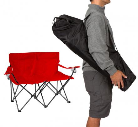 There’s a Loveseat Lawn-chair That Exists Which Lets You Get Cozy While Camping