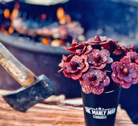 This Bouquet Of Flowers Is Actually Made Of Beef Jerky…Yum