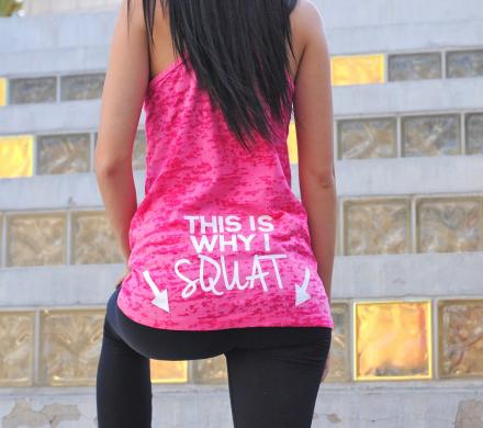 This Is Why I Squat – Arrows Pointing To Butt Tank-Top