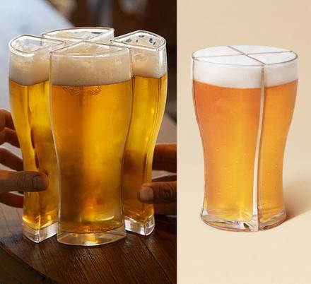 This ‘Super Schooner’ Is Designed To Let You Easily Carry 4 Beer Glasses At Once