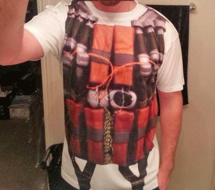 This Bomb T-Shirt Makes It Look Like You’re Wearing Dynamite Around Your Body