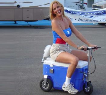 Motorized Cooler Scooter