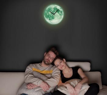 Glow In The Dark Moon Clock